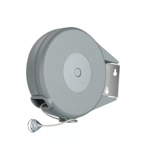 Sèche-<span class=keywords><strong>linge</strong></span> rétractable en PVC, ligne à <span class=keywords><strong>linge</strong></span> portable, robuste, intérieur et extérieur, vente chaude, 40 pieds, sac en OPP, gris unique - Product Image 2