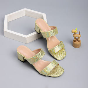 صنادل نسائية عالية الجودة بكعب مفتوح من الأمام 5 سم، شباشب نسائية عصرية بكعب عالٍ لعام 2026 - Product Image 5