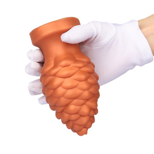 Bouchon anal court en silicone pour <span class=keywords><strong>pomme</strong></span> <span class=keywords><strong>de</strong></span> <span class=keywords><strong>pin</strong></span>, écailles <span class=keywords><strong>de</strong></span> poisson - Product Image 3