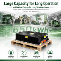 Tegangan Tinggi 800V 650kWh 500kWh 120kWh Lifepo4 EV untuk Truk Mesin Listrik