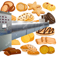 Nouvelle ligne de production de biscuits durs entièrement automatique avec imprimante, équipement alimentaire de qualité alimentaire 2025, utilisé pour la pâtisserie