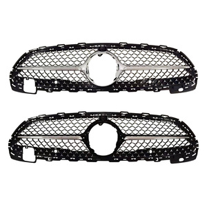 Rejilla Delantera para Mercedes-Benz Clase C W206, Negra Plateada, de Plástico ABS, Cubierta del Radiador del Parachoques Delantero - Product Image 2