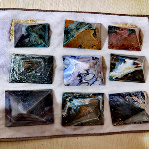 Bán Buôn Chữa Bệnh Đầy Màu Sắc Tinh Thể Tự Nhiên Thạch Anh Mặt Đại Dương Jasper Kim Tự Tháp - Product Image 4