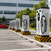 Station de recharge pour voitures électriques robuste et résistante aux intempéries avec garantie pour les flottes