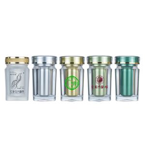 ขวดพลาสติกทรงสี่เหลี่ยมขนาด100มล. สำหรับยาเพื่อสุขภาพและยาเม็ดสีเหลืองกระพุ้งแก้ม/แคปซูลพร้อมฝาเกลียวและวัสดุ PS - Product Image 4