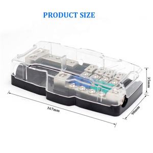 Porte-fusible <span class=keywords><strong>ANL</strong></span> à 4 voies multifonctionnel à LED pour stéréo de voiture avec masse Mini ANS Boîte à fusibles Bloc de distribution 30A 60A 80A - Product Image 2