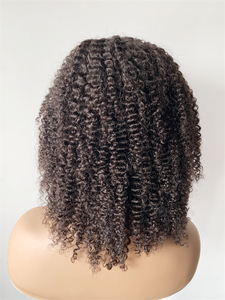 DX199 1B noir 613 cheveux punky bouclés queue de cheval eau armure cheveux <span class=keywords><strong>mousse</strong></span> coupe pomme de terre moins cher ventes cheveux humains brésilien perruques - Product Image 2