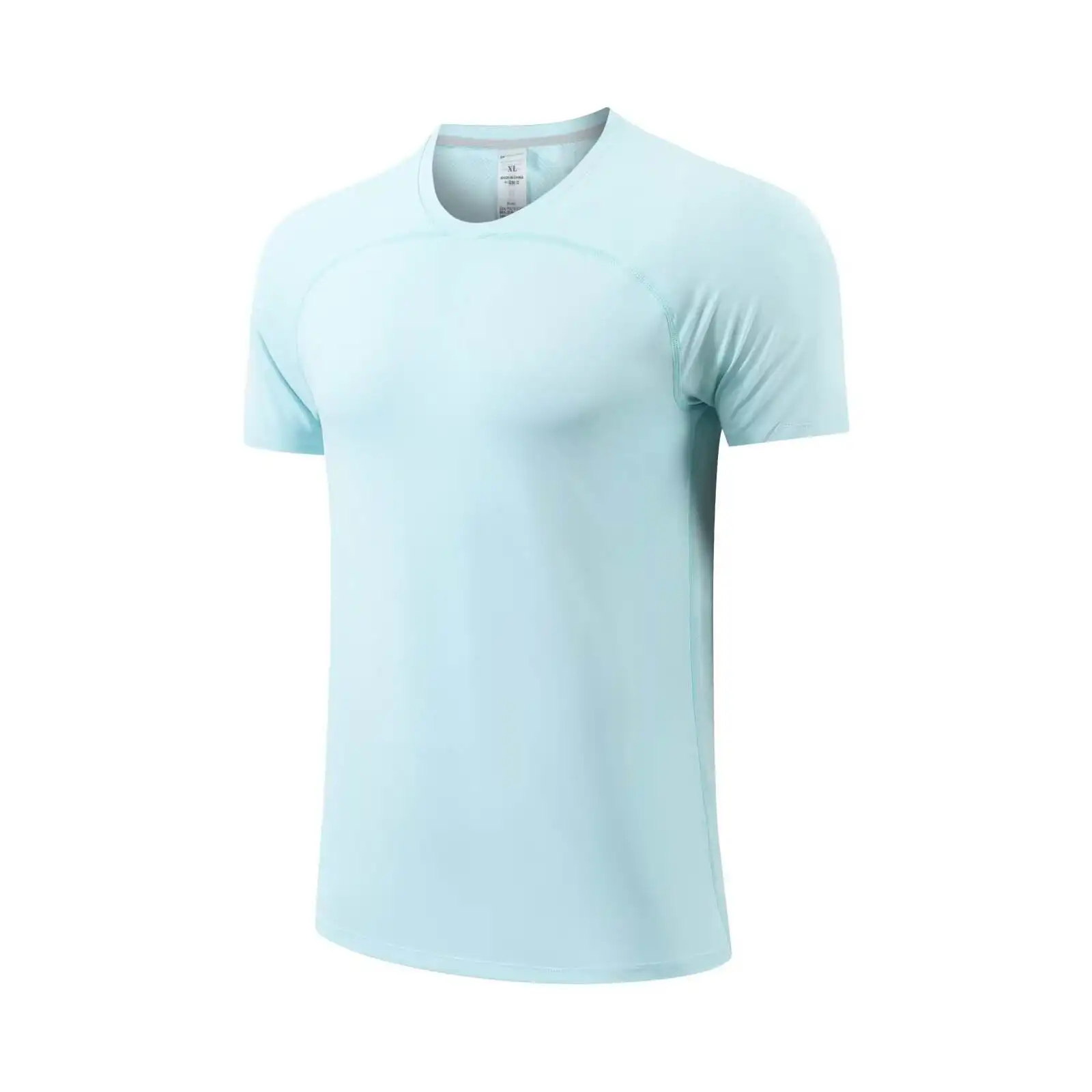 Özel ucuz erkekler spor Tee çalışan eğitim elbiseleri hızlı kuru erkekler spor T Shirt süblimasyon boşlukları rahat baskı desen