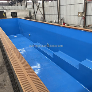 Grande <span class=keywords><strong>piscine</strong></span> hors sol en verre, bois et acrylique, avec fenêtre en verre, pour jardin extérieur, spa en fibre de verre - Product Image 4