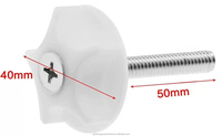 Accessoires de quincaillerie de meubles CY-8033 Raccords de lit écologiques Réglable M8 PVC Vis Fixation Tête de lit Boulon Rondelles