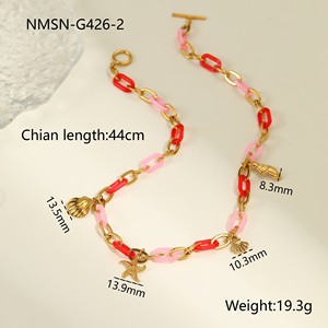 Set di <span class=keywords><strong>Gioielli</strong></span> per la <span class=keywords><strong>Festa</strong></span> <span class=keywords><strong>della</strong></span> <span class=keywords><strong>Mamma</strong></span> in Acciaio Inossidabile con Agata Rossa, Bracciale con Charm a Cuore e Conchiglia, Orecchini e Anello, Regalo per la Madre - Product Image 5