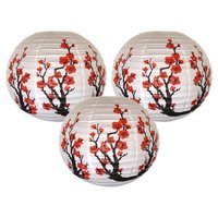 Lampu Kertas Buatan Tangan Gaya Bunga Plum Cina Terbaru, Kawat Logam untuk Dekorasi Tahun Baru Luar Ruangan 8" 10" 12" 14"