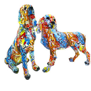 فن إبداعي لغرفة المعيشة والمكتب والمنزل ، فن الكتابة على الجدران ، ديكور حيوانات ، لابرادور - Product Image 1