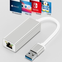Adaptateur Ethernet USB 3.0 vers RJ45 sans pilote 1000 Mbps pour Nintendo Switch, ordinateur portable, PC, MacBook, Windows, MacOS, Linux