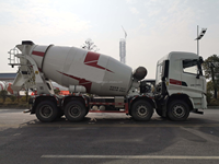 Camion malaxeur à ciment SY412C-8S, 315 ch, grand réservoir d'eau, pour le développement immobilier urbain, en état de marche