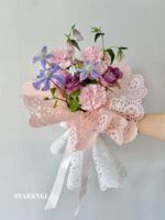 Papier d'emballage gaufré classique en dentelle au sel marin, de haute qualité, pour bouquets de fleurs, matériel artistique