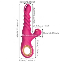 Vibromasseur rotatif télescopique pour femmes, stimulateur du point G, succion clitoridienne, jouets sexuels