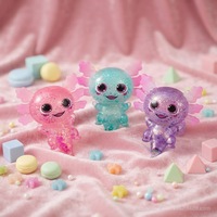Jouet anti-stress mignon et scintillant en TPR souple, facile à remonter en forme, pour adultes, soulagement de l'anxiété, décompression, cadeau fantaisie