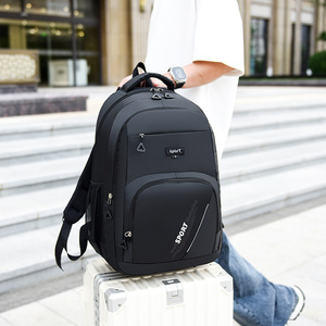 Cross-border Fashion Simple Computer Bag Men's All-match Casual Large Capacity Travel <b>Backpack</b> Practical Multi-layer <b>Backpack</b> - Product Image 4
