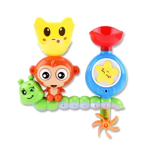 Preschool New Born Baby Bathtub Water Toys Lovely Monkey Infant Toy Bathroom Indoor Sprinkler Rotating Water Toys