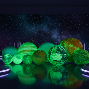 Modèle de planètes gonflables géantes Globe Terre Lune Mars Soleil Jupiter Vénus Mercure Saturne Uranus Neptune Grande boule avec lumières LED - Product Image 1