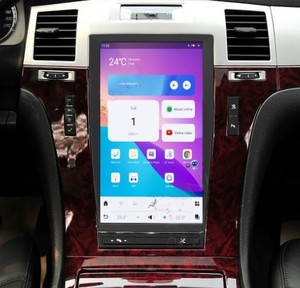 UPSZTEC-REPRODUCTOR DE VÍDEO y Radio para coche, pantalla táctil de 13,6 "estilo Tesla, 1920x1080, Android, para Cadillac <span class=keywords><strong>Escalade</strong></span> 2008, 2009, 2010, 2011, <span class=keywords><strong>2012</strong></span> - Product Image 3