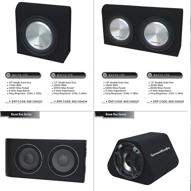 2 12 Subwoofer Box Audio Bass Dual 12Inch Loaded Subwoofer  Car Enclosure 1000w Car Sub Boxes