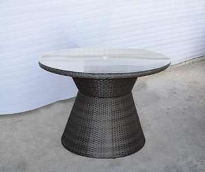 أريكة حديقة خارجية نوردية مخصصة للتجارة عبر الحدود، كرسي راتان دائري قابل للدوران، طاولة وكرسي منسوجان من الراتان. - Product Image 6