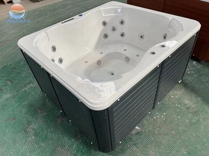 温水浴槽4-5人用屋外スパ排水マッサージワールプールアクリル自立型 - Product Image 3