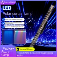Lampu Tirai Bergerak LED RGBW 38*10W 500W Pixel Strobe Backlight DMX512 Lampu Panggung Putar Sumbu X