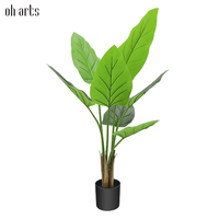 OH ARTS Arbre Bonsaï Artificiel Réaliste de 120 cm avec Feuillage en Soie et PE - Durable, Écologique, Haute Qualité