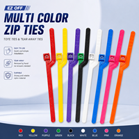 Attaches multi-couleurs détachables, attaches réutilisables à dégagement facile, attaches en nylon amovibles à la main pour sacs, emballage et tri