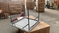 Table pliante carrée en plastique HDPE pour l'extérieur à vendre