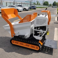 Livraison gratuite OEM Dumper Mini piste essence chenille transporteur Dumper 500kg 1000kg Mini camion à benne basculante Eu à vendre