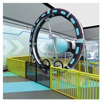 Parc de trampolines intérieur professionnel sur mesure de grande envergure avec aire de saut multi-niveaux et toboggan tubulaire haute performance