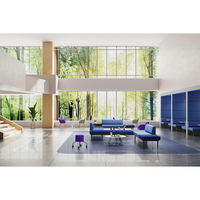Canapé modulaire commercial moderne pour réception d'hôtel, bureau, appartement, hall d'entrée, espace public et salle d'attente