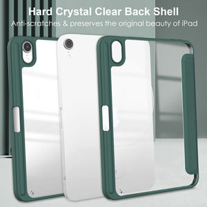 Étui compact JUNCHI 2026 pour <span class=keywords><strong>iPad</strong></span> <span class=keywords><strong>Mini</strong></span> 7,9 8,3 pouces, dos en acrylique transparent, réveil automatique magnétique, rangement pour stylet - Product Image 6