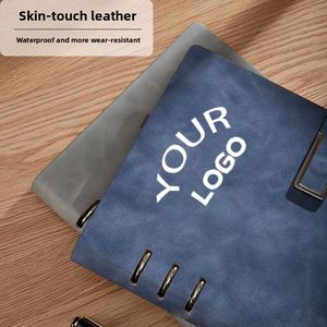 Hardcover Pu Notebooks Super Thick Leather <b>Ring</b> <b>Binder</b> Loose-leaf Spiral Binding A5 Journal Custom Logo Diary Notebook - Product Image 2