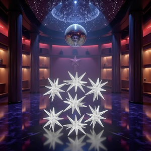 Ballons étoiles dorés géants 4D de 22 pouces, ballons en aluminium pour décorations de fête, toile de fond, ornement de Noël - Product Image 3