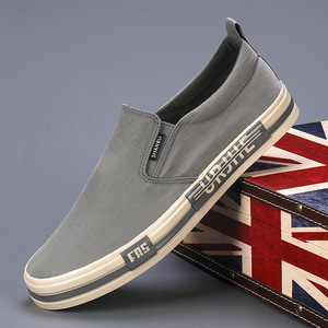 Chaussures décontractées en toile pour hommes 2026 avec semelle intermédiaire en EVA, semelle extérieure en caoutchouc, tige plate monobloc confortable et design tendance - Product Image 6