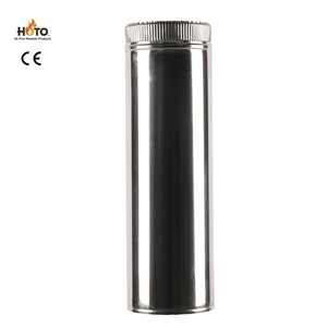Accessoires de cheminée en acier inoxydable double paroi isolé de haute qualité ECO, poli miroir/revêtement noir, pour poêle 5+ - Product Image 6