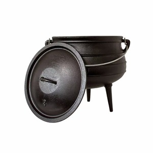 Potjie Pot <span class=keywords><strong>en</strong></span> <span class=keywords><strong>fonte</strong></span> pré-assaisonné d'Afrique du Sud à trois pieds pour la vente <span class=keywords><strong>en</strong></span> gros - Product Image 6