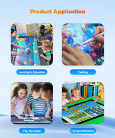 Table tactile réglable en hauteur de 43 pouces avec écran multi-touch, jeux interactifs Android 14 pour enfants, maternelle et jeux sensoriels