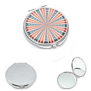 Custom Round Pocket Mini Mirror Metal Mirror with Logo Wholesale Promotional Gifts Mirrors Bulk Promotional Gifts