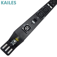 KAILES Série PDU Haute Puissance pour Centre de Données Minier, Unité de Distribution d'Énergie Triphasée 63A AC 415VAC, 13 Prises C13/C19 en Tôle