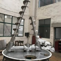 Mélangeur de poudre détergente en acier inoxydable à prix d'usine avec moteur DC, mélangeur à vis et capacité de revêtement, capacité de 1000L