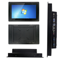 Panel PC Todo en Uno de 13.3 Pulgadas, Panel PC Industrial con Pantalla Táctil, Windows X86, Puerto Serie RS485 RS232