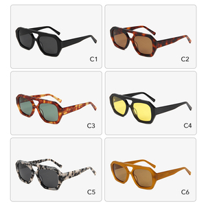 Omelle Moda Gafas de Sol de lujo 2024 Aviación Acetato Gafas de sol Color tortuga Gafas de sol Verde TAC Lente Sol polarizado - Product Image 3