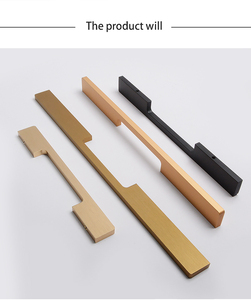 Maniglia moderna in alluminio per cassetto con bordo sigillato armadio cucina armadi finitura oro per casa campione accessori da cucina - Product Image 2