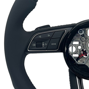 Volant personnalisé en cuir pleine fleur <span class=keywords><strong>S</strong></span> <span class=keywords><strong>Line</strong></span> pour Audi S4 B6 S6 A3 A6 C7 A3 S1 <span class=keywords><strong>Q5</strong></span> 8R Q7 B9 8V 8P - Product Image 4